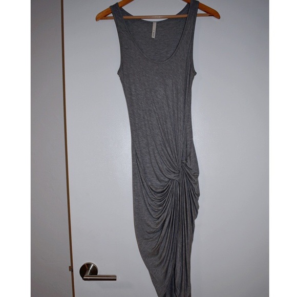 Grey Knotted Maxi Dress - Picture 1 of 4